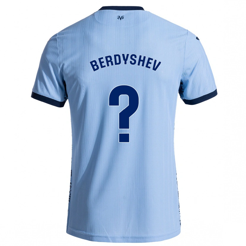 Danxen Børn Tikhon Berdyshev #0 Himmelblå Udebane Spillertrøjer 2024/25 Trøje T-Shirt