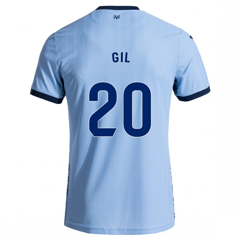 Danxen Børn Mario Gil #20 Himmelblå Udebane Spillertrøjer 2024/25 Trøje T-Shirt