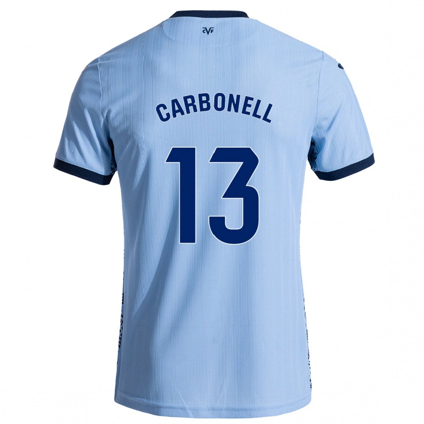Danxen Børn Carmen Carbonell #13 Himmelblå Udebane Spillertrøjer 2024/25 Trøje T-Shirt