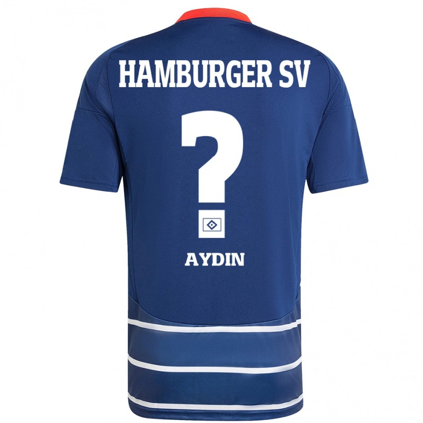 Danxen Børn Emre Aydin #0 Mørkeblå Udebane Spillertrøjer 2024/25 Trøje T-Shirt