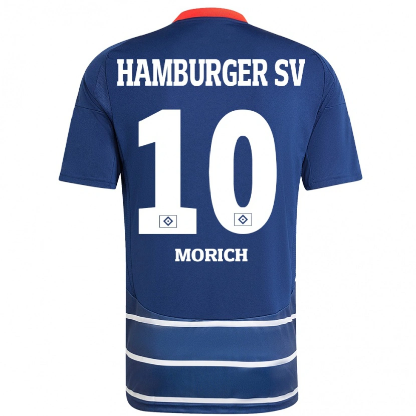 Danxen Børn Carla Morich #10 Mørkeblå Udebane Spillertrøjer 2024/25 Trøje T-Shirt