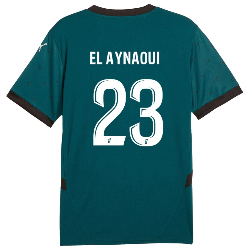 Danxen Børn Neil El Aynaoui #23 Mørkegrøn Udebane Spillertrøjer 2024/25 Trøje T-Shirt