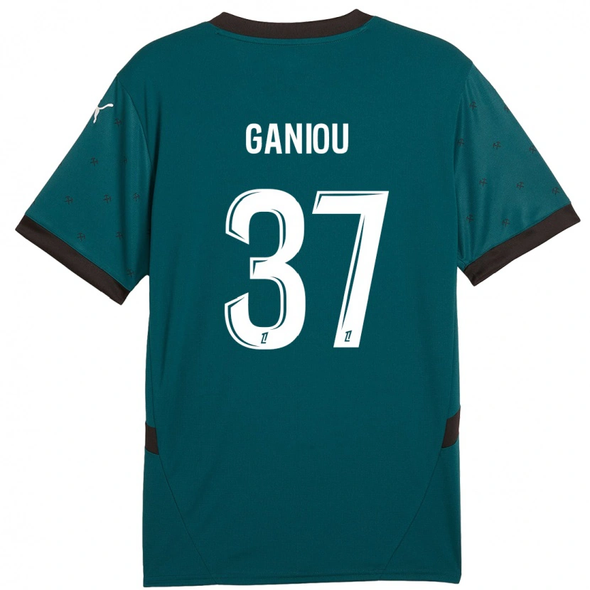 Danxen Børn Ismaëlo Ganiou #37 Mørkegrøn Udebane Spillertrøjer 2024/25 Trøje T-Shirt