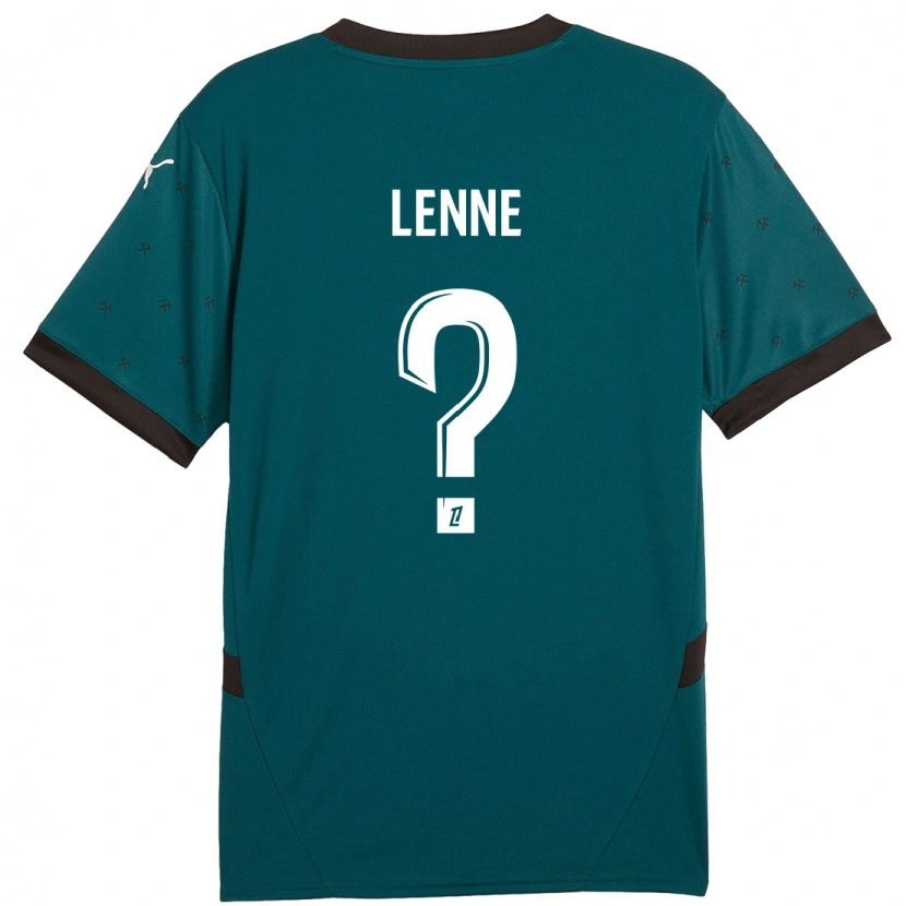 Danxen Børn Oscar Lenne #0 Mørkegrøn Udebane Spillertrøjer 2024/25 Trøje T-Shirt