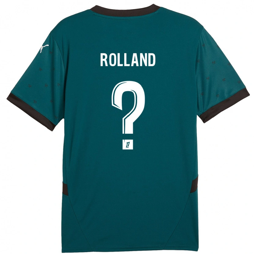 Danxen Børn Paul Rolland #0 Mørkegrøn Udebane Spillertrøjer 2024/25 Trøje T-Shirt