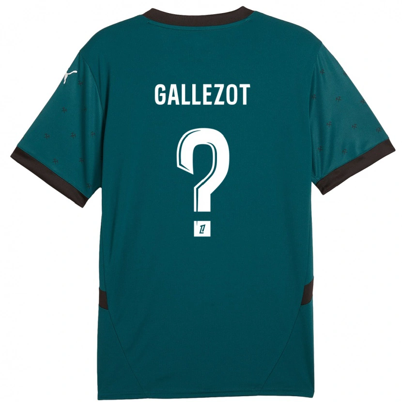 Danxen Børn Tim Gallezot #0 Mørkegrøn Udebane Spillertrøjer 2024/25 Trøje T-Shirt