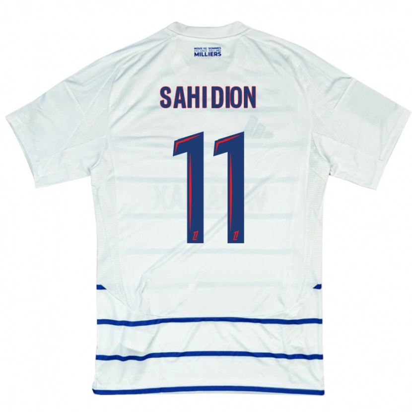 Danxen Børn Moïse Sahi Dion #11 Hvid Blå Udebane Spillertrøjer 2024/25 Trøje T-Shirt