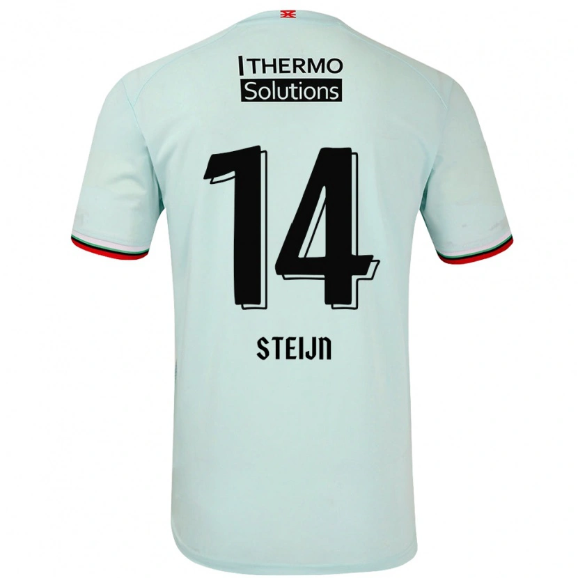 Danxen Børn Sem Steijn #14 Lysegrøn Udebane Spillertrøjer 2024/25 Trøje T-Shirt