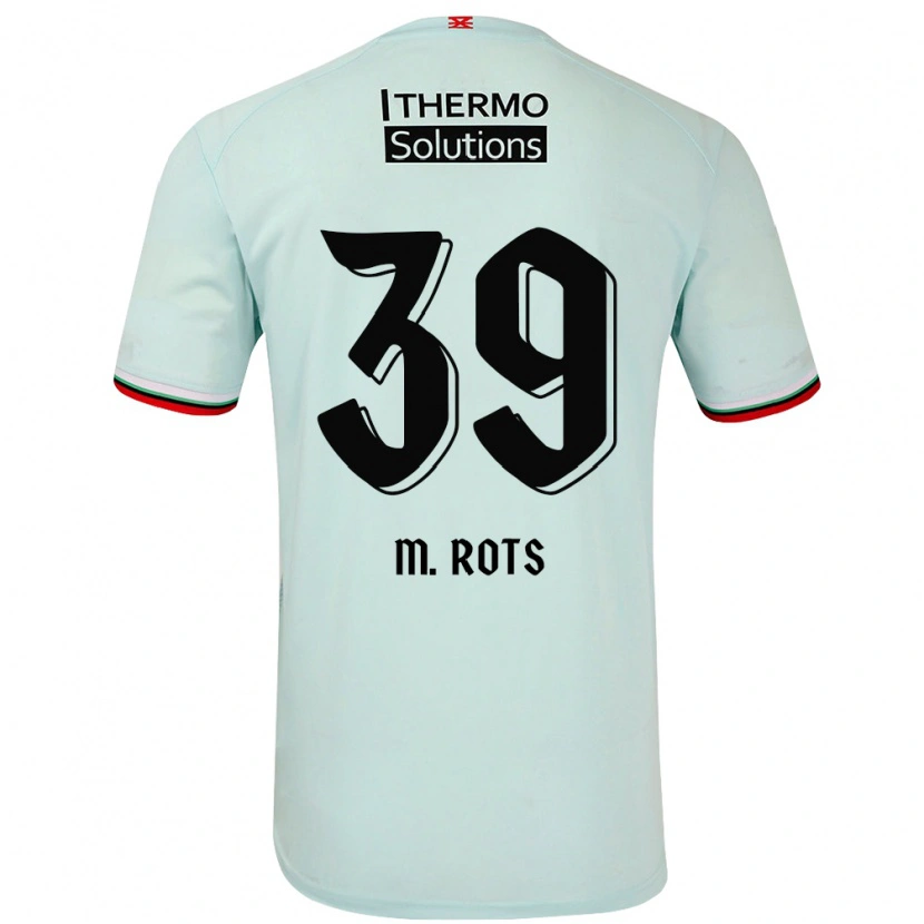 Danxen Børn Mats Rots #39 Lysegrøn Udebane Spillertrøjer 2024/25 Trøje T-Shirt