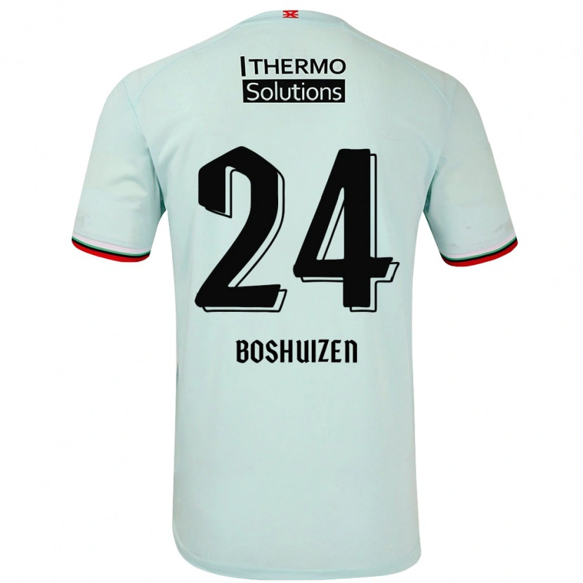 Danxen Børn Annouk Boshuizen #24 Lysegrøn Udebane Spillertrøjer 2024/25 Trøje T-Shirt