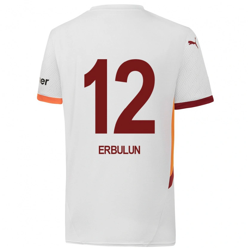 Danxen Børn Helin Erbulun #12 Hvid Gul Rød Udebane Spillertrøjer 2024/25 Trøje T-Shirt