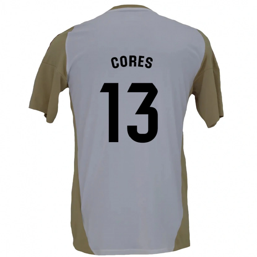 Danxen Børn Christian Cores #13 Brun Hvid Udebane Spillertrøjer 2024/25 Trøje T-Shirt
