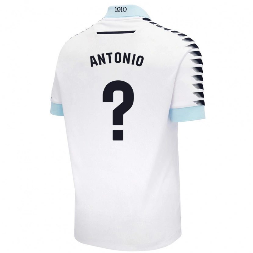 Danxen Børn Antonio Rodríguez #0 Hvid Blå Udebane Spillertrøjer 2024/25 Trøje T-Shirt