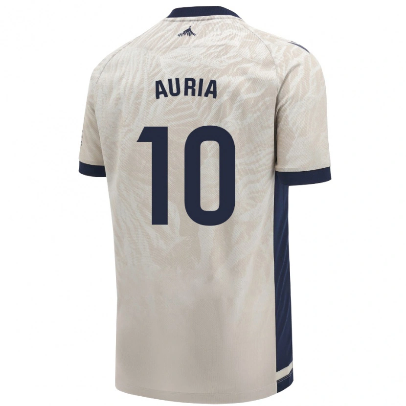 Danxen Børn Miguel Auría #10 Lysegrå Udebane Spillertrøjer 2024/25 Trøje T-Shirt