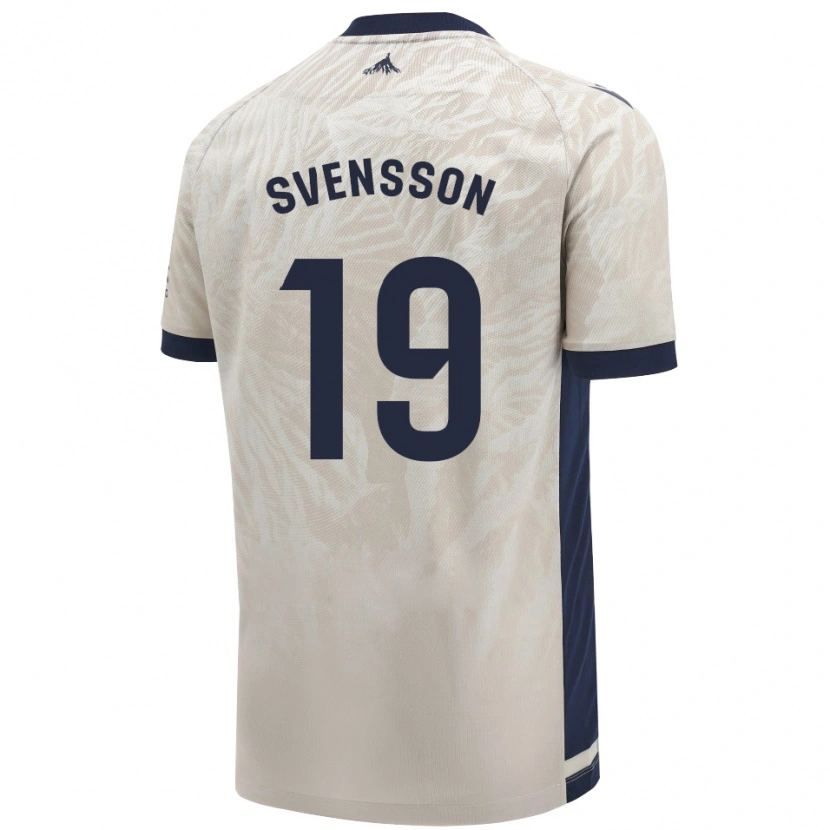 Danxen Børn Max Svensson #19 Lysegrå Udebane Spillertrøjer 2024/25 Trøje T-Shirt