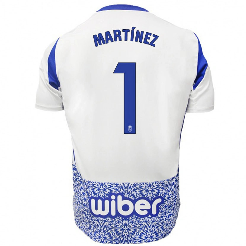 Danxen Børn Marc Martínez #1 Hvid Blå Udebane Spillertrøjer 2024/25 Trøje T-Shirt