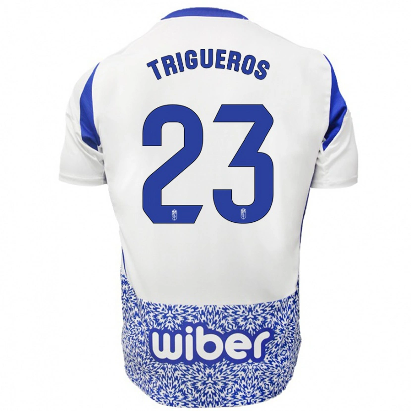 Danxen Børn Manu Trigueros #23 Hvid Blå Udebane Spillertrøjer 2024/25 Trøje T-Shirt