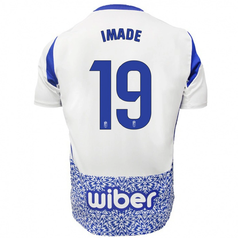 Danxen Børn Edna Imade #19 Hvid Blå Udebane Spillertrøjer 2024/25 Trøje T-Shirt