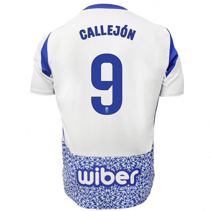Danxen Børn José Callejón #9 Hvid Blå Udebane Spillertrøjer 2024/25 Trøje T-Shirt