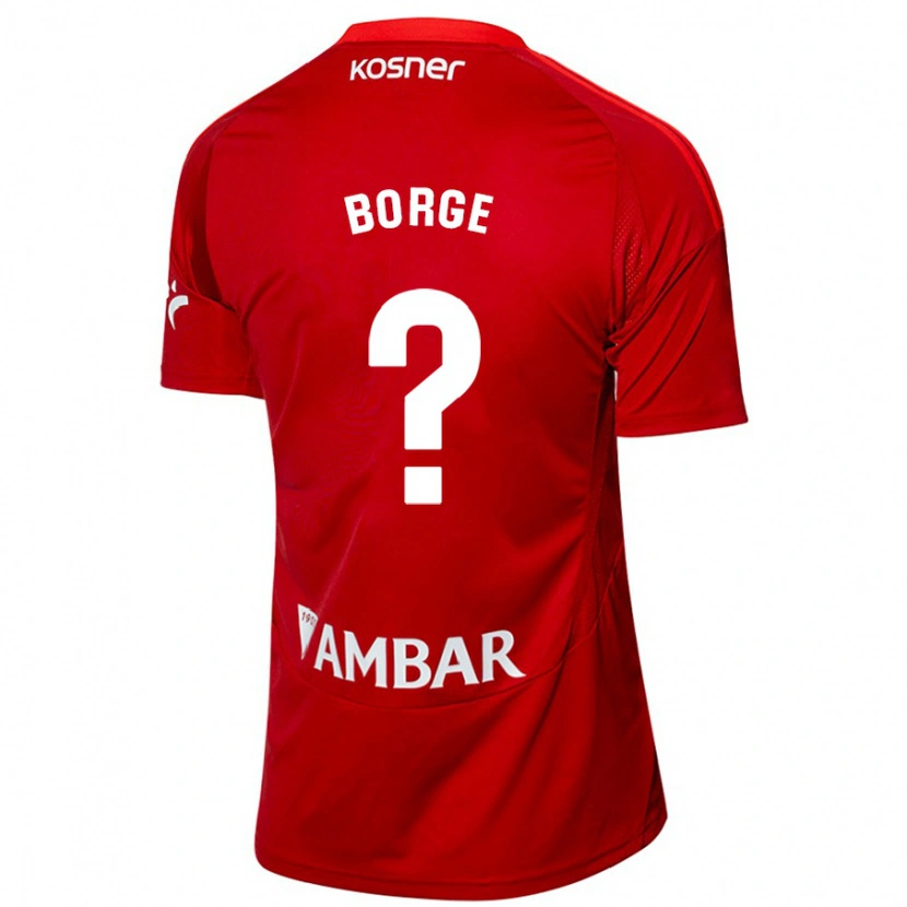 Danxen Børn Andrés Borge #0 Hvid Blå Udebane Spillertrøjer 2024/25 Trøje T-Shirt
