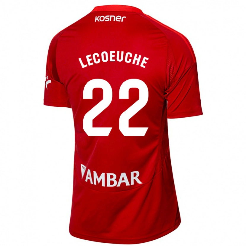 Danxen Børn Quentin Lecoeuche #22 Hvid Blå Udebane Spillertrøjer 2024/25 Trøje T-Shirt
