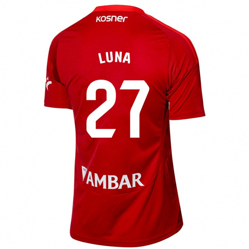 Danxen Børn Marcos Luna #27 Hvid Blå Udebane Spillertrøjer 2024/25 Trøje T-Shirt