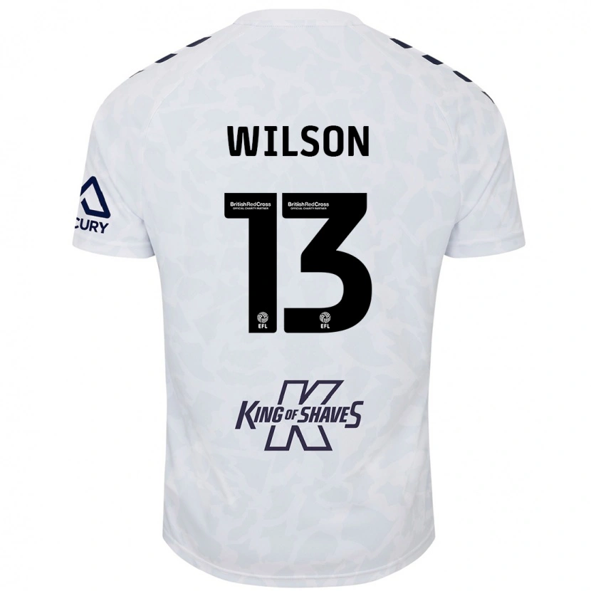 Danxen Børn Ben Wilson #13 Hvid Udebane Spillertrøjer 2024/25 Trøje T-Shirt