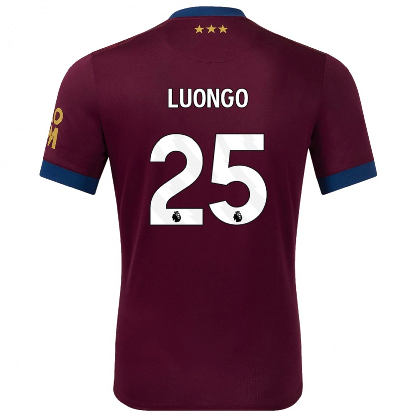 Danxen Børn Massimo Luongo #25 Brun Udebane Spillertrøjer 2024/25 Trøje T-Shirt