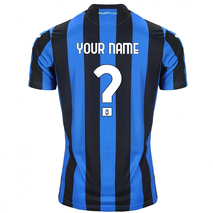 Danxen Mænd Dit Navn #0 Blå Sort Hjemmebane Spillertrøjer 2024/25 Trøje T-Shirt