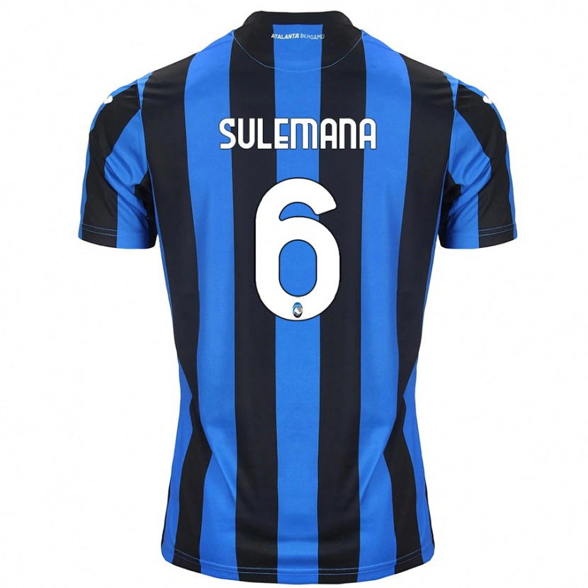 Danxen Mænd Ibrahim Sulemana #6 Blå Sort Hjemmebane Spillertrøjer 2024/25 Trøje T-Shirt