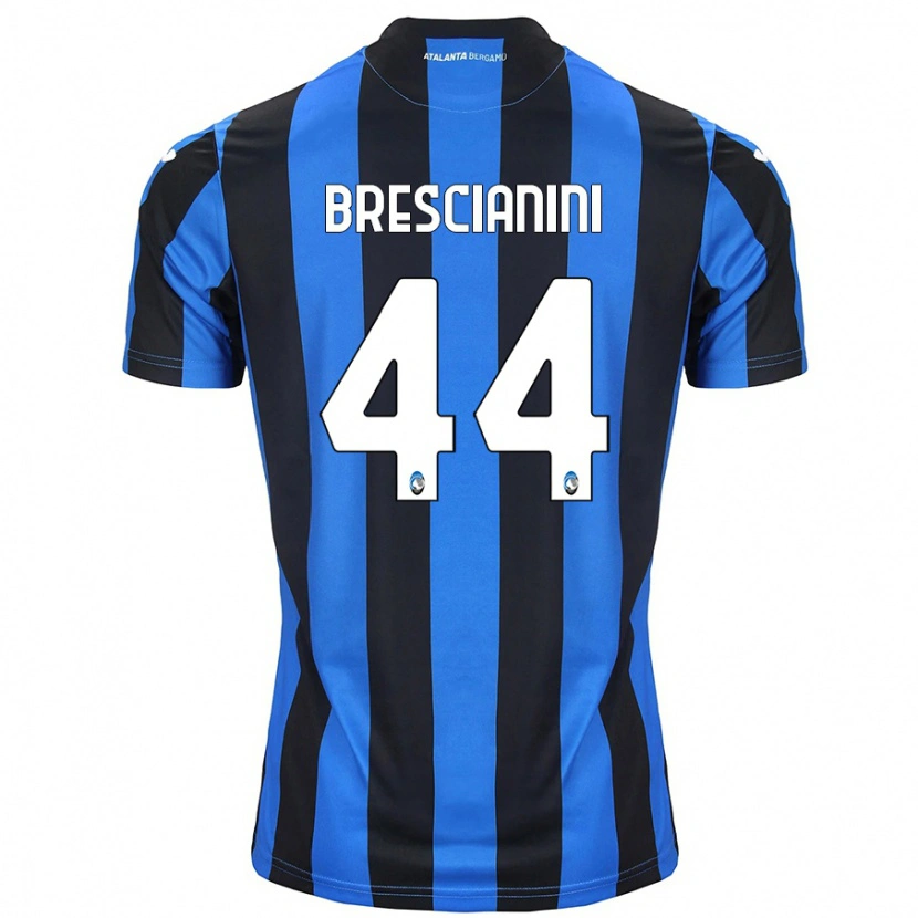 Danxen Mænd Marco Brescianini #44 Blå Sort Hjemmebane Spillertrøjer 2024/25 Trøje T-Shirt