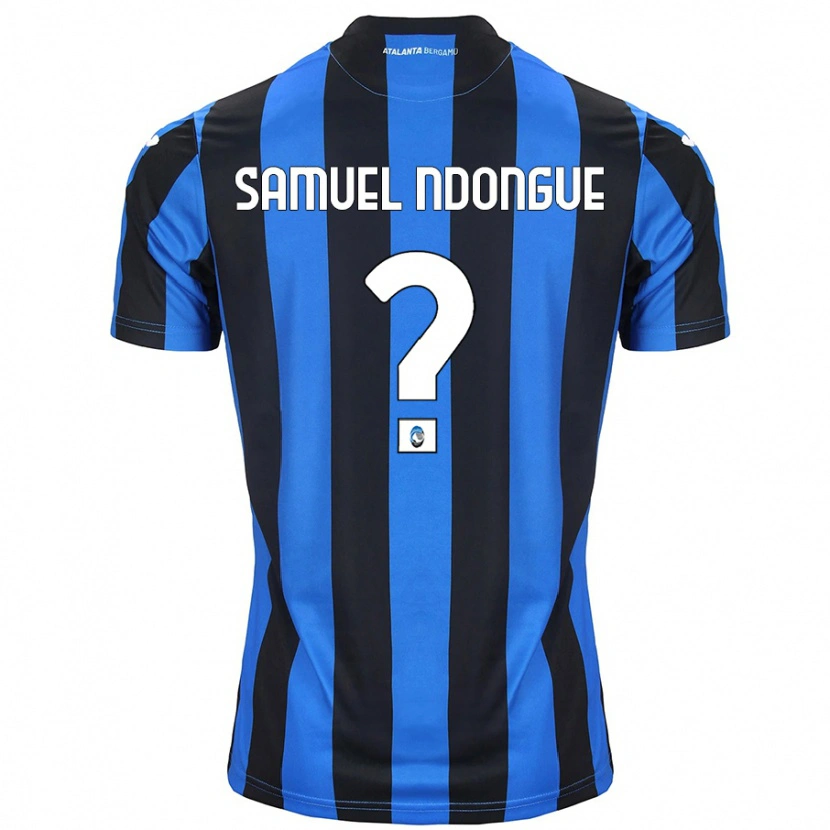 Danxen Mænd Frederick Samuel Ndongue #0 Blå Sort Hjemmebane Spillertrøjer 2024/25 Trøje T-Shirt