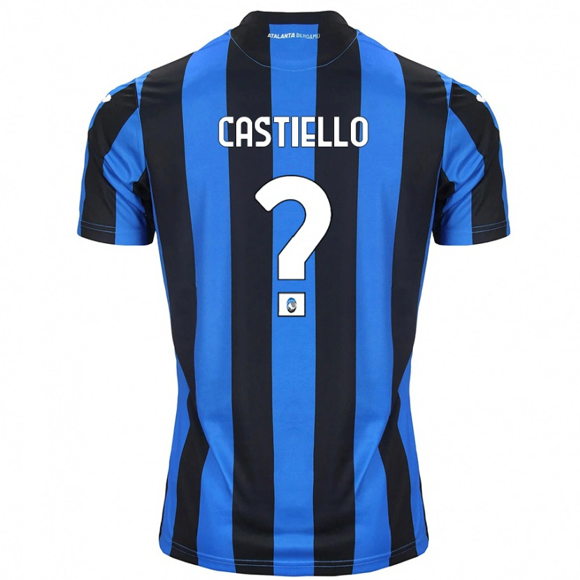 Danxen Mænd Alex Castiello #0 Blå Sort Hjemmebane Spillertrøjer 2024/25 Trøje T-Shirt