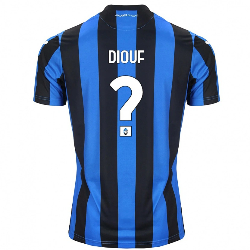 Danxen Mænd Cheikh Diouf #0 Blå Sort Hjemmebane Spillertrøjer 2024/25 Trøje T-Shirt