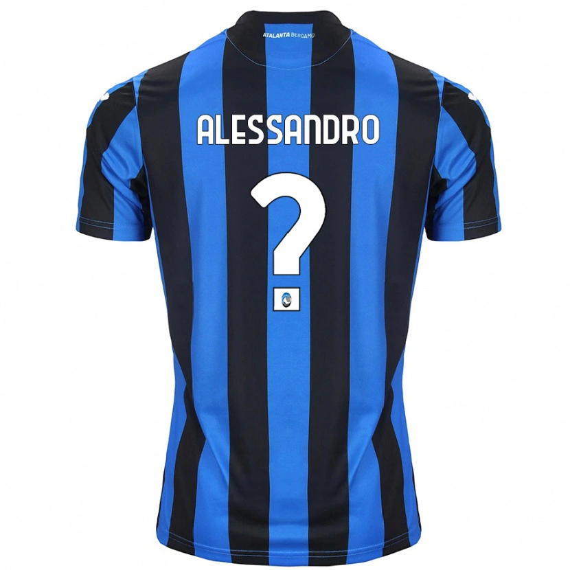Danxen Mænd Alessandro Rinaldi #0 Blå Sort Hjemmebane Spillertrøjer 2024/25 Trøje T-Shirt