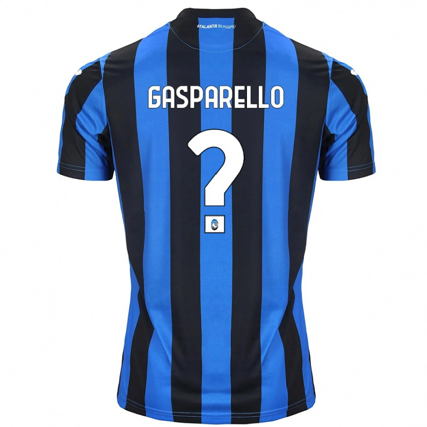 Danxen Mænd Francesco Gasparello #0 Blå Sort Hjemmebane Spillertrøjer 2024/25 Trøje T-Shirt