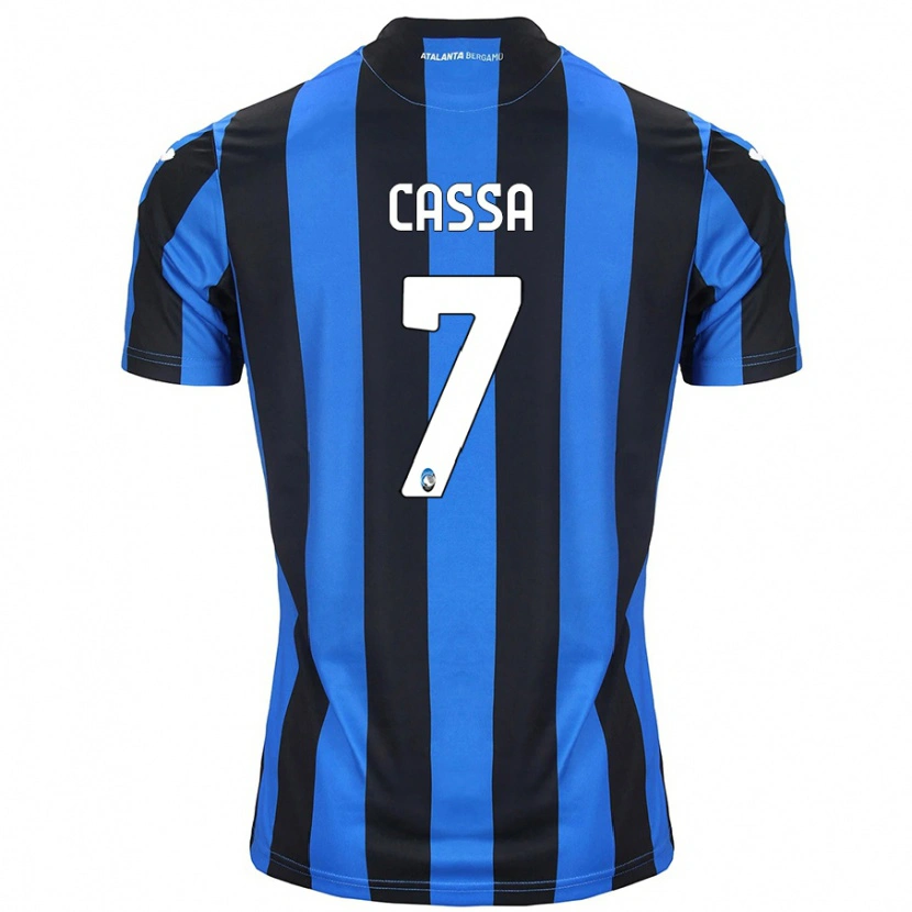 Danxen Mænd Federico Cassa #7 Blå Sort Hjemmebane Spillertrøjer 2024/25 Trøje T-Shirt