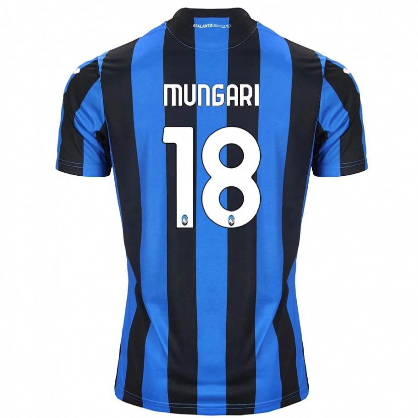 Danxen Mænd Giuseppe Mungari #18 Blå Sort Hjemmebane Spillertrøjer 2024/25 Trøje T-Shirt