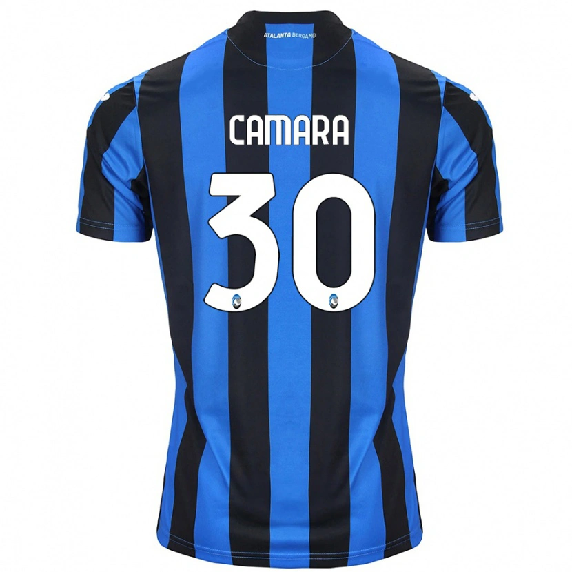 Danxen Mænd Henry Camara #30 Blå Sort Hjemmebane Spillertrøjer 2024/25 Trøje T-Shirt