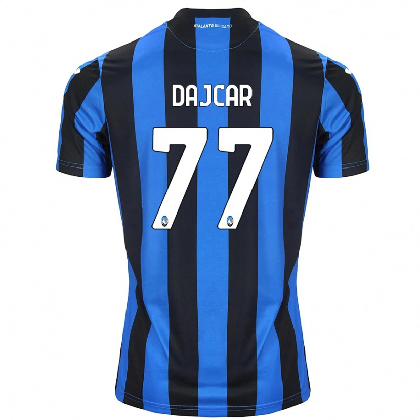 Danxen Mænd Matevz Dajcar #77 Blå Sort Hjemmebane Spillertrøjer 2024/25 Trøje T-Shirt