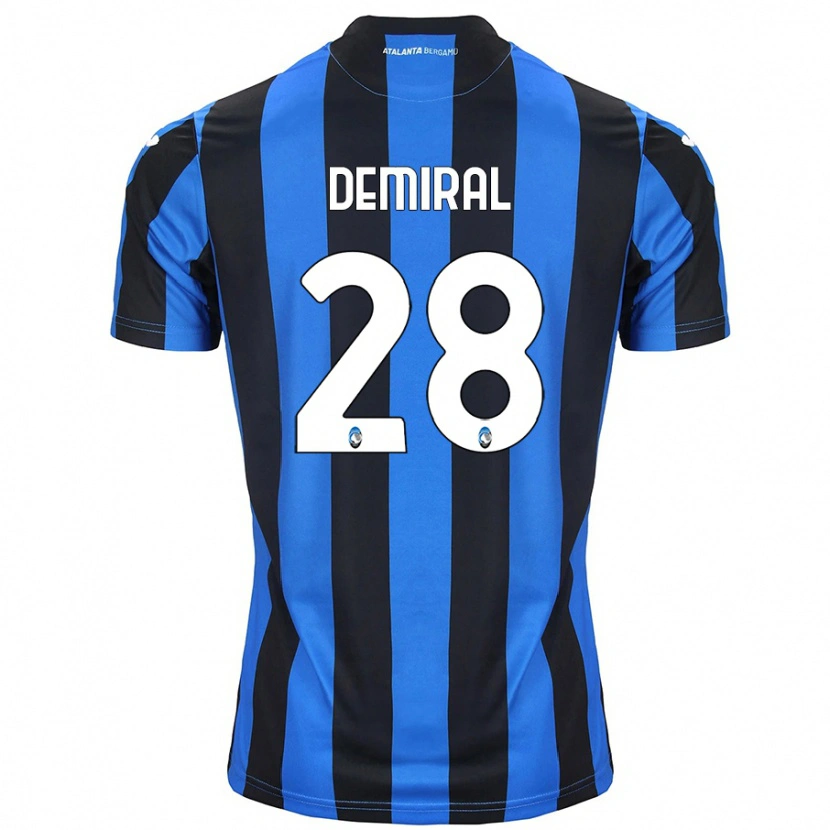 Danxen Mænd Merih Demiral #28 Blå Sort Hjemmebane Spillertrøjer 2024/25 Trøje T-Shirt
