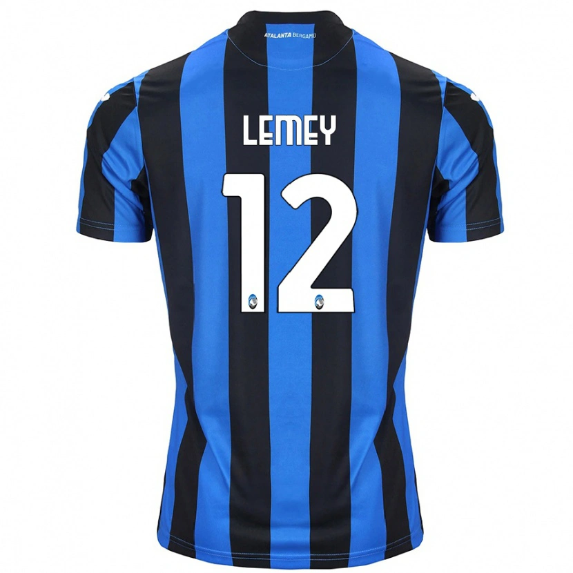 Danxen Mænd Diede Lemey #12 Blå Sort Hjemmebane Spillertrøjer 2024/25 Trøje T-Shirt