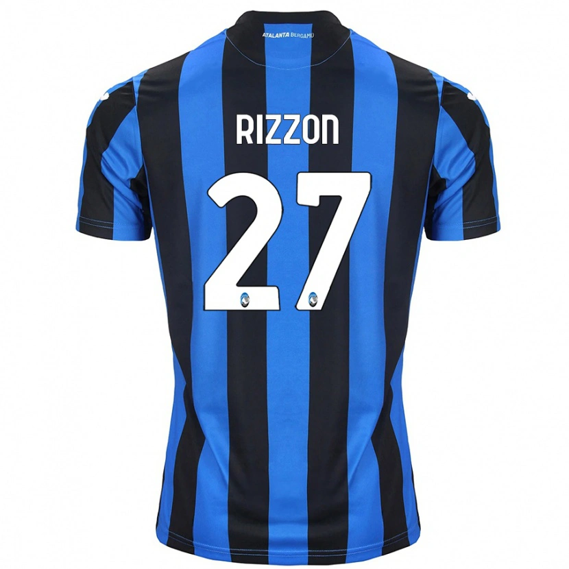 Danxen Mænd Giulia Rizzon #27 Blå Sort Hjemmebane Spillertrøjer 2024/25 Trøje T-Shirt