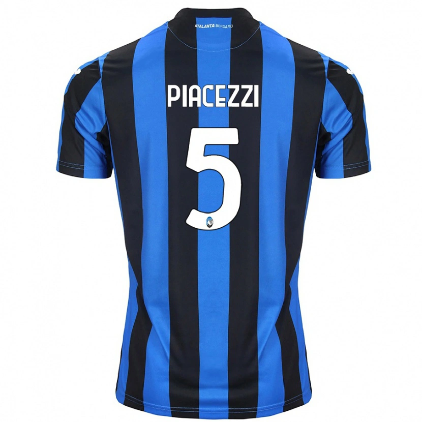 Danxen Mænd Eleonora Piacezzi #5 Blå Sort Hjemmebane Spillertrøjer 2024/25 Trøje T-Shirt