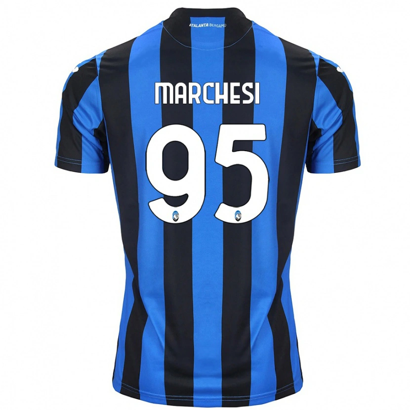 Danxen Mænd Silvia Marchesi #95 Blå Sort Hjemmebane Spillertrøjer 2024/25 Trøje T-Shirt