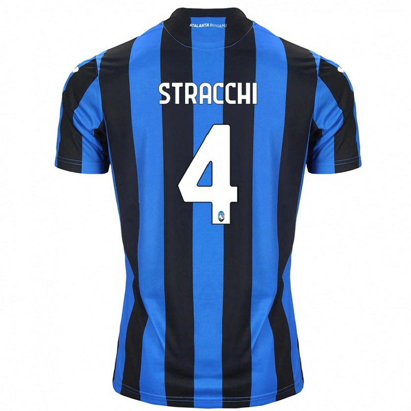 Danxen Mænd Daniela Stracchi #4 Blå Sort Hjemmebane Spillertrøjer 2024/25 Trøje T-Shirt