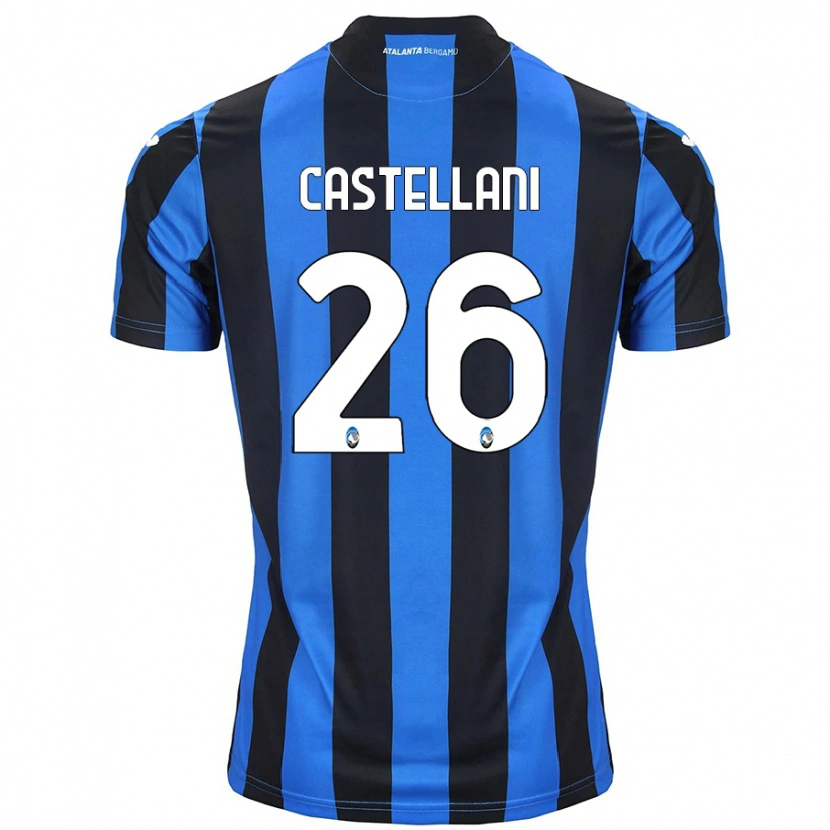 Danxen Mænd Eleonora Castellani #26 Blå Sort Hjemmebane Spillertrøjer 2024/25 Trøje T-Shirt