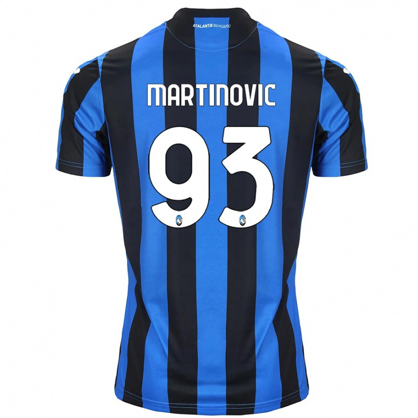 Danxen Mænd Melania Martinovic #93 Blå Sort Hjemmebane Spillertrøjer 2024/25 Trøje T-Shirt
