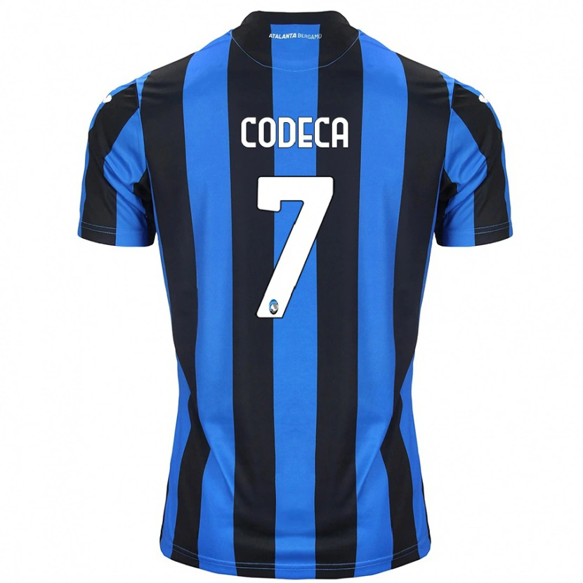 Danxen Mænd Bianca Codeca #7 Blå Sort Hjemmebane Spillertrøjer 2024/25 Trøje T-Shirt
