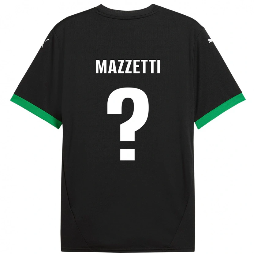 Danxen Mænd Riccardo Mazzetti #0 Sort Mørkegrøn Hjemmebane Spillertrøjer 2024/25 Trøje T-Shirt
